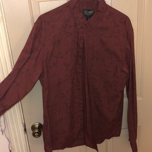 Button up long sleeve shirt.